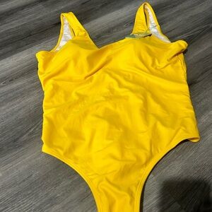 Fila Yellow Women's One Piece Swimsuit